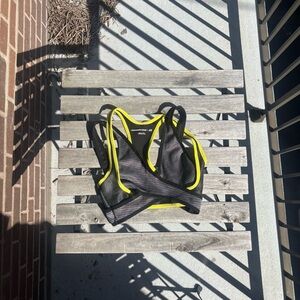 Alexander Wang x H&M Black and Neon Yellow Activewear Top